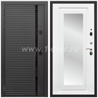 Входная дверь Армада Каскад black ФЛЗ-120 Ясень белый 16 мм