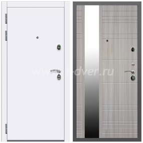 Входная дверь Армада Кварц ФЛЗ-Сити Сандал белый 16 мм - глухие металлические двери (входные) с установкой