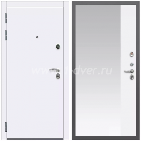 Входная дверь Армада Кварц ФЛЗ-Панорама-1 Белый матовый 16 мм - глухие металлические двери (входные) с установкой