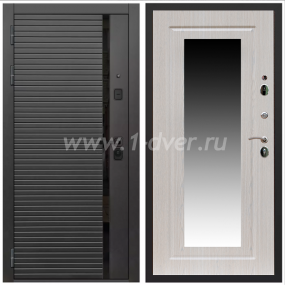 Входная дверь Армада Каскад black ФЛЗ-120 Беленый дуб 16 мм - глухие металлические двери (входные) с установкой