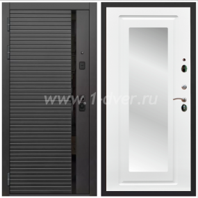 Входная дверь Армада Каскад black ФЛЗ-120 Ясень белый 16 мм - глухие металлические двери (входные) с установкой