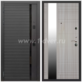 Входная дверь Армада Каскад black ФЛЗ-Сити Сандал белый 16 мм - глухие металлические двери (входные) с установкой