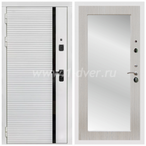 Входная дверь Армада Каскад white ФЛЗ-Пастораль Беленый дуб 16 мм - глухие металлические двери (входные) с установкой