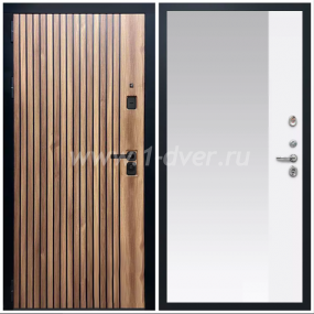 Входная дверь Армада Вектор ФЛЗ-Панорама-1 Белый матовый 16 мм - глухие металлические двери (входные) с установкой