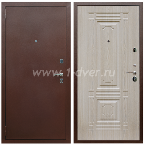 Входная дверь Армада Комфорт ФЛ-2 Беленый дуб 6 мм - металлические двери эконом класса с установкой