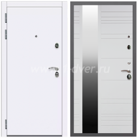 Входная дверь Армада Кварц ФЛЗ-Сити Белый матовый 16 мм - глухие металлические двери (входные) с установкой