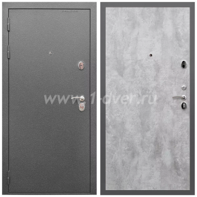 Входная дверь Армада Оптима Антик серебро ПЭ Цемент светлый 6 мм - толстые входные двери с установкой