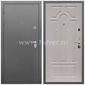Входная дверь Армада Оптима Антик серебро ФЛ-58 Беленый дуб 6 мм - толстые входные двери с установкой