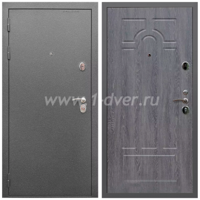 Входная дверь Армада Оптима Антик серебро ФЛ-58 Дуб филадельфия графит 6 мм - металлические двери 1,5 мм с установкой