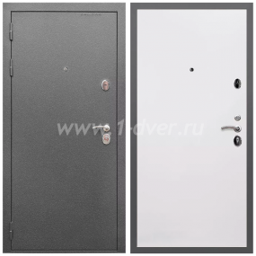 Входная дверь Армада Оптима Антик серебро Гладкая белый матовый 10 мм - металлические двери 1,5 мм с установкой