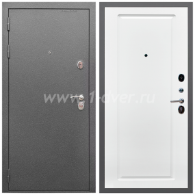 Входная дверь Армада Оптима Антик серебро ФЛ-119 Белый матовый 16 мм - металлические двери 1,5 мм с установкой