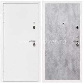 Входная дверь Армада Оптима Белая шагрень ПЭ Цемент светлый 6 мм - взломостойкие входные двери с установкой