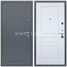 Входная дверь Армада Престиж Антик серебро ФЛ-243 Белый матовый 16 мм с установкой