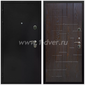 Входная дверь Армада Престиж Черная шагрень ФЛ-57 Дуб шоколадный 16 мм - входные двери в коттедж с установкой