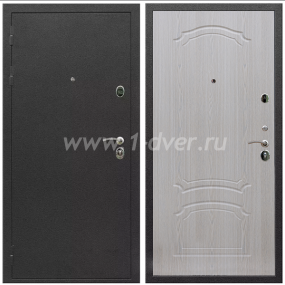 Входная дверь Армада Престиж Черный шелк ФЛ-140 Беленый дуб 6 мм - черные металлические двери  с установкой