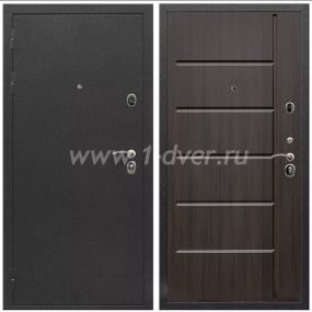 Входная дверь Армада Престиж Черный шелк ФЛ-102 Эковенге 10 мм - черные металлические двери  с установкой