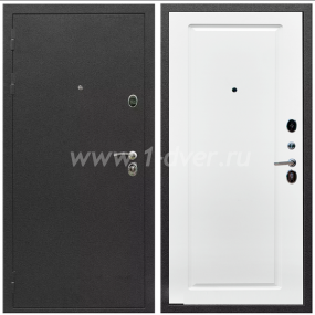 Входная дверь Армада Престиж Черный шелк ФЛ-119 Ясень белый 16 мм - черные металлические двери  с установкой