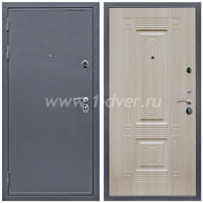 Входная дверь Армада Престиж 2080 Антик серебро ФЛ-2 Беленый дуб 6 мм - высокие входные двери с установкой