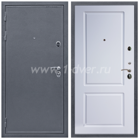 Входная дверь Армада Престиж 2 Антик серебро ФЛ-117 Белый матовый 16 мм - входные двери 90 см с установкой