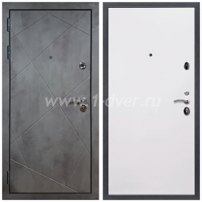 Входная дверь Армада Лофт Гладкая белый матовый 10 мм - входные двери российского производства с установкой