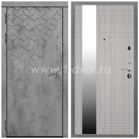 Входная дверь Армада Квадро ФЛЗ-Сити Сандал белый 16 мм - правые входные двери с установкой