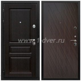 Входная дверь Армада Премиум-Н ФЛ-86 Венге структурный 16 мм - входные коричневые двери с установкой
