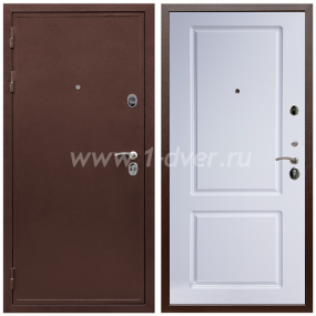 Входная дверь Армада Престиж 2 Антик медь ФЛ-117 Белый матовый 16 мм - входные уличные двери с установкой
