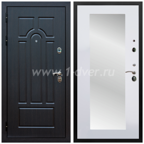 Входная дверь Армада Эврика ФЛЗ-Пастораль Белый матовый 16 мм - металлические двери с зеркалом с установкой