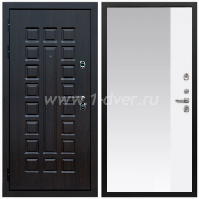 Входная дверь Армада Сенатор ФЛЗ-Панорама-1 Белый матовый 16 мм - современные входные двери с установкой