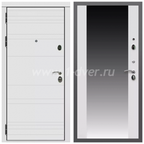 Входная дверь Армада Гарант Белый матовый линии горизонт СБ-16 Белый матовый 16 мм - готовые металлические двери с установкой