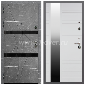 Входная дверь Армада Гарант Торос графит ФЛС-25 ФЛЗ-Сити Белый матовый 16 мм - входные двери в квартиру с установкой