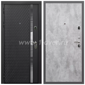 Входная дверь Армада Гарант Черная шагрень ФЛН-501 ПЭ Цемент светлый 6 мм - входные двери российского производства с установкой