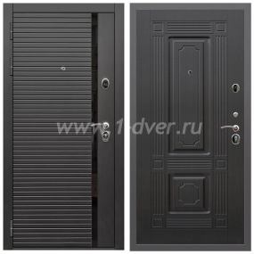 Входная дверь Армада Гарант Черная шагрень ФЛС-550 ФЛ-2 Венге 6 мм - наружные металлические утепленные двери с установкой