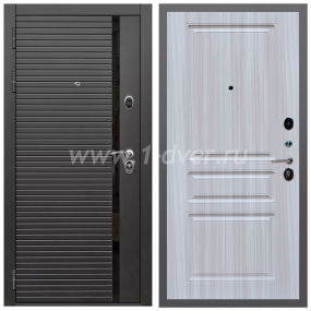 Входная дверь Армада Гарант Черная шагрень ФЛС-550 ФЛ-243 Сандал белый 16 мм - входные двери в коттедж с установкой