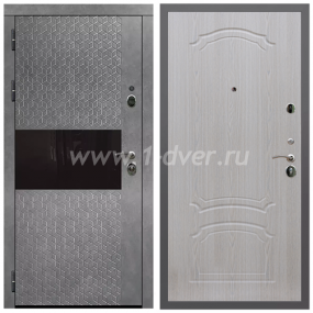 Входная дверь Армада Гарант Штукатурка графит ФЛС-502 ФЛ-140 Беленый дуб 6 мм - входные двери российского производства с установкой