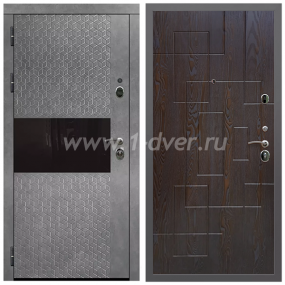 Входная дверь Армада Гарант Штукатурка графит ФЛС-502 ФЛ-57 Дуб шоколадный 16 мм - легкие металлические двери с установкой