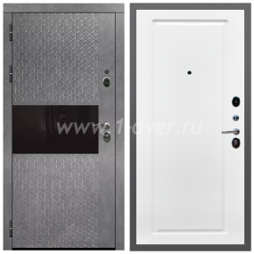 Входная дверь Армада Гарант Штукатурка графит ФЛС-502 ФЛ-119 Ясень белый 16 мм - левые входные двери с установкой