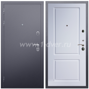 Входная дверь Армада Люкс Антик серебро ФЛ-117 Белый матовый 16 мм - входные двери с шумоизоляцией с установкой