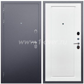 Входная дверь Армада Люкс Антик серебро ФЛ-119 Белый матовый 16 мм - входные металлические двери антик серебро с установкой