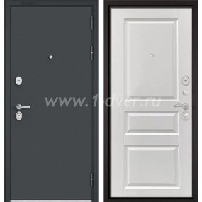 Входная дверь Бульдорс (Mastino) Trust MASS-90 букле антрацит, белый софт 9SD-2 - металлические двери для дачи с установкой