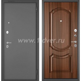 Входная дверь Бульдорс (Mastino) Trust Standart-90 букле графит, орех лесной 9SD-4 - металлические двери для дачи с установкой