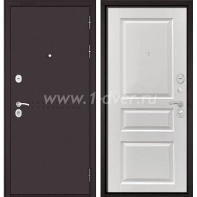 Входная дверь Бульдорс (Mastino) Trust MASS-90 букле шоколад R-4, белый софт 9SD-2 - недорогие входные двери с установкой