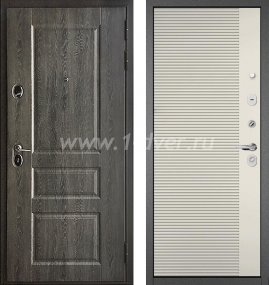 Входная дверь Бульдорс (Mastino) Trust Standart-90 БШ дуб графит 9SD-2, эмаль молоко 9S-160 - металлические двери для дачи с установкой
