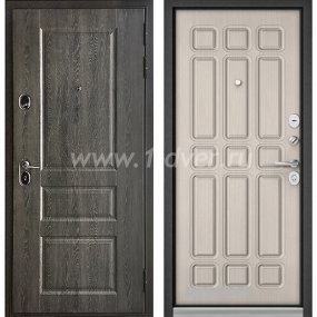 Входная дверь Бульдорс (Mastino) Trust Standart-90 БШ дуб графит 9SD-2, ларче бьянко 9S-111 - металлические двери по индивидуальным размерам с установкой