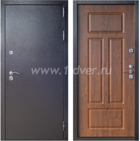 Входная дверь ND с терморазрывом Сибирь 3К антик медь, грецкий орех - недорогие входные двери с установкой