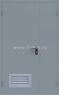 Противопожарная дверь с вентиляционной решеткой П-дд-10