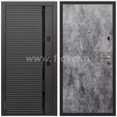 Входная дверь Армада Каскад black ПЭ Цемент темный 6 мм