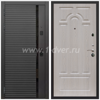 Входная дверь Армада Каскад black ФЛ-58 Беленый дуб 6 мм