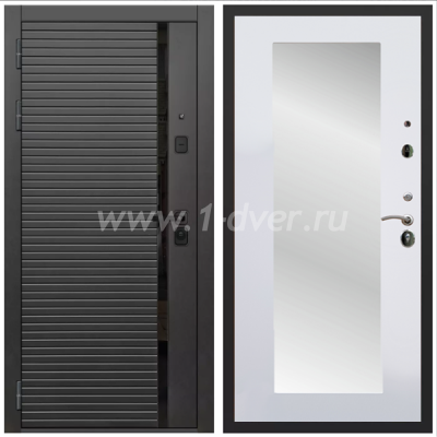 Входная дверь Армада Каскад black ФЛЗ-Пастораль Белый матовый 16 мм
