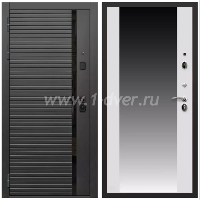 Входная дверь Армада Каскад black СБ-16 Белый матовый 16 мм